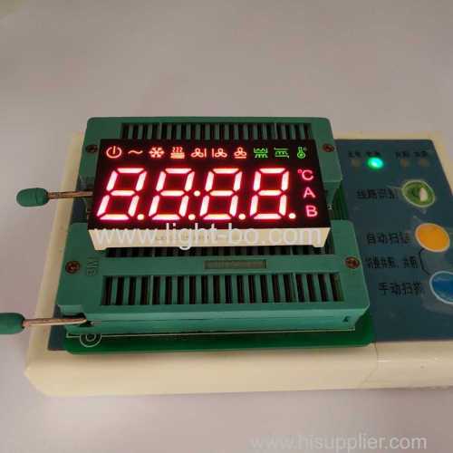 Display LED de cátodo comum de 4 dígitos e 7 segmentos para controlador de ar condicionado