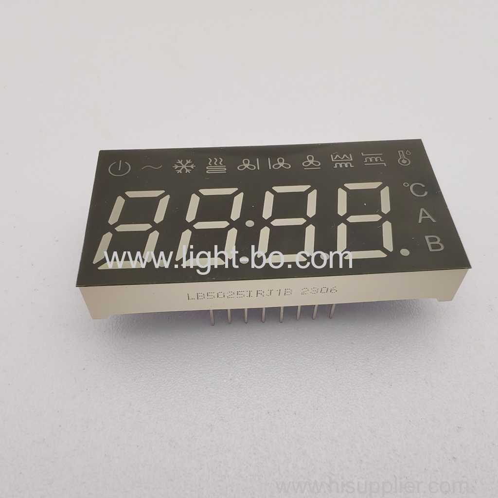 Màn hình LED catốt chung 7 đoạn 4 chữ số cho bộ điều khiển máy điều hòa không khí