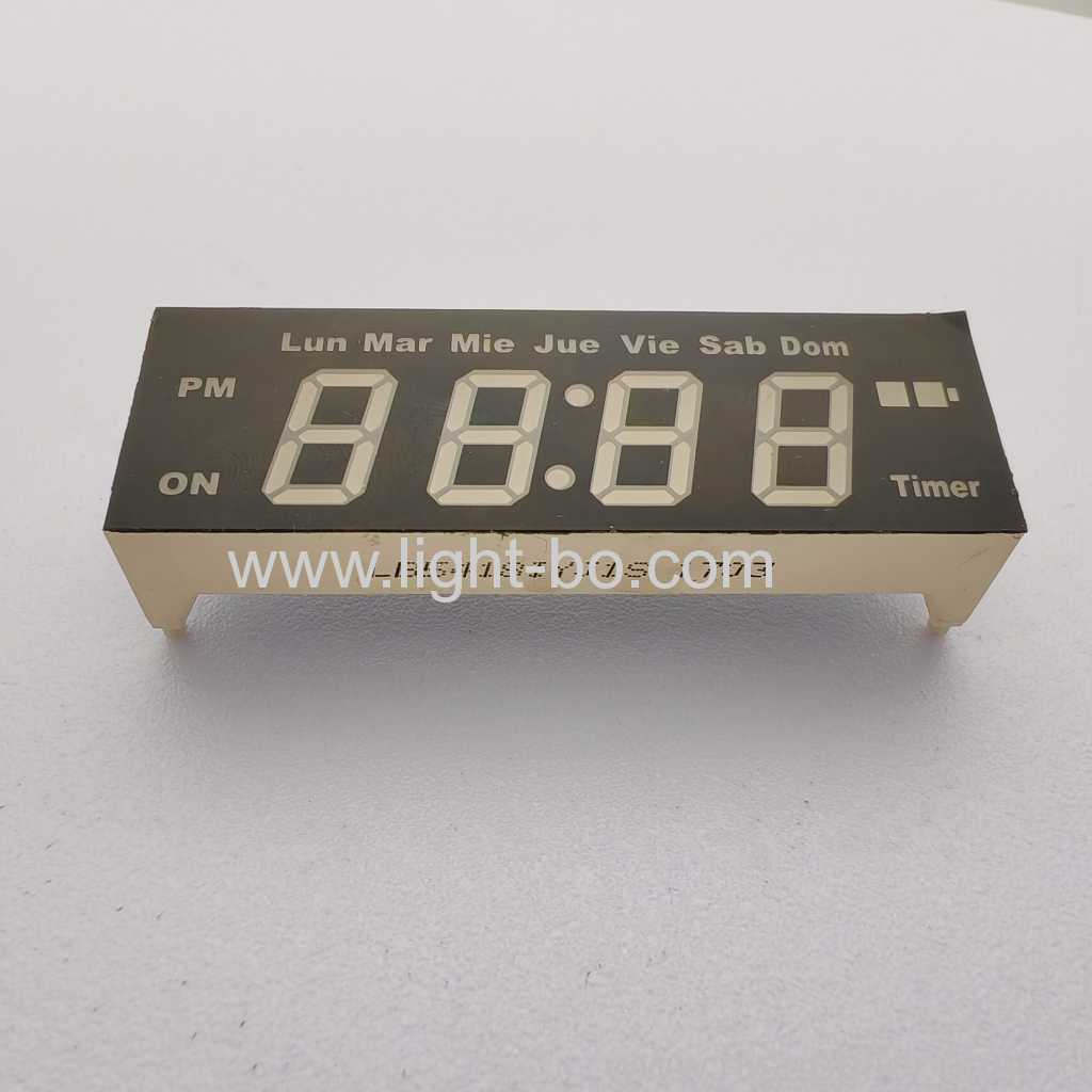Màn hình hiển thị LED 7 đoạn 4 chữ số màu vàng/xanh lá cây để điều khiển hẹn giờ