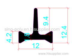 12mm PA66GF25 Hollow Chamber Thermal Break Polyamide Insulating Profiles