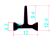 12mm PA66GF25 Hollow Chamber Thermal Break Polyamide Insulating Profiles