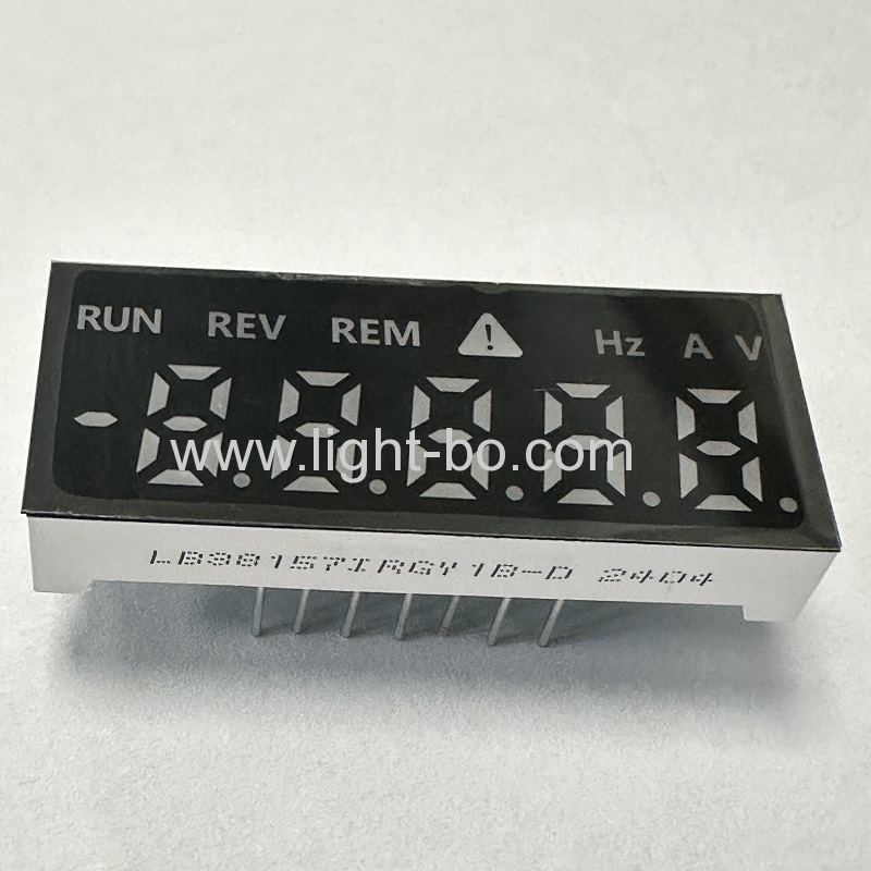 Angepasst rot/rein grün/gelb 5 digit led display 7 segment gemeinsame anode für frequenz konverter