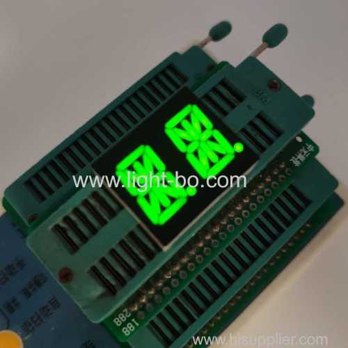 Affichage LED alphanumérique à cathode commune, 2 chiffres, 13,8 mm, 14 segments
