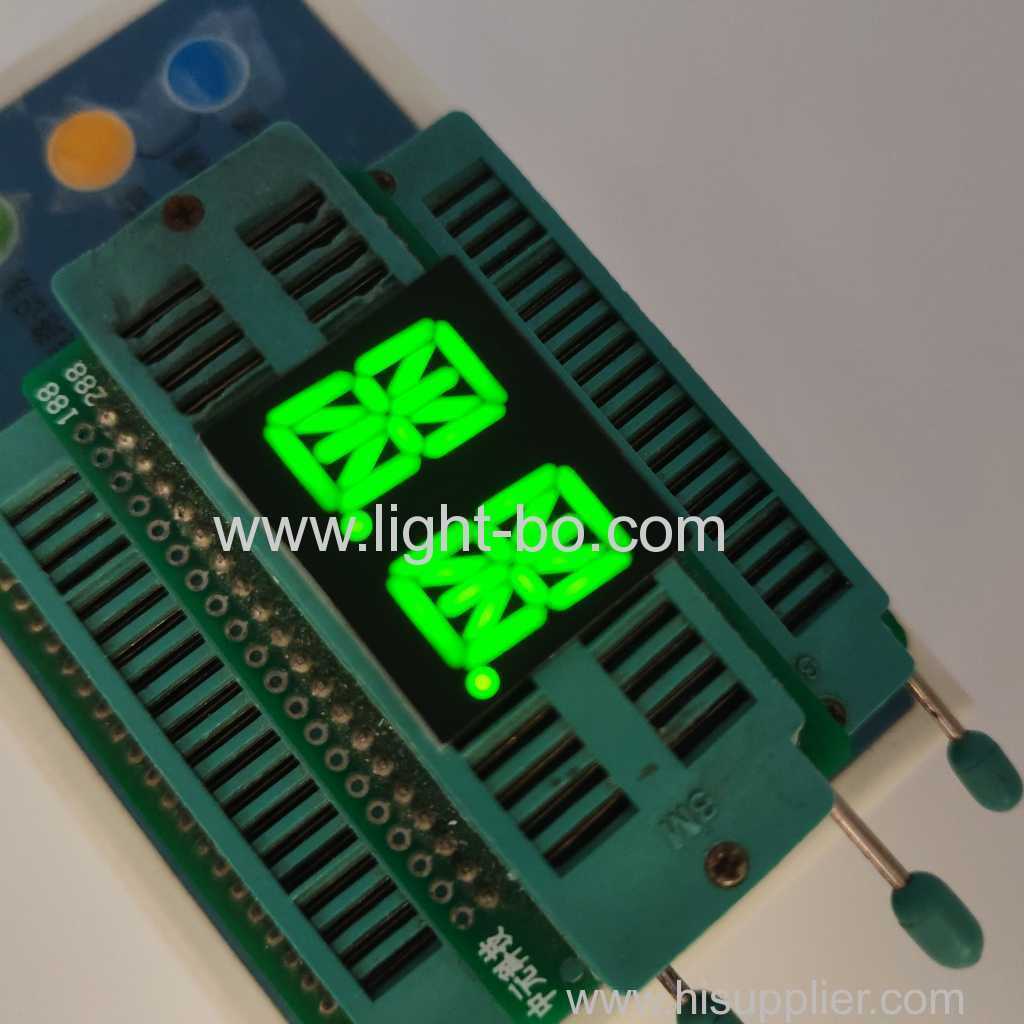 Gemeinsame Kathode alphanumerische LED-Anzeige 2-stellig 13,8 mm 14 Segment