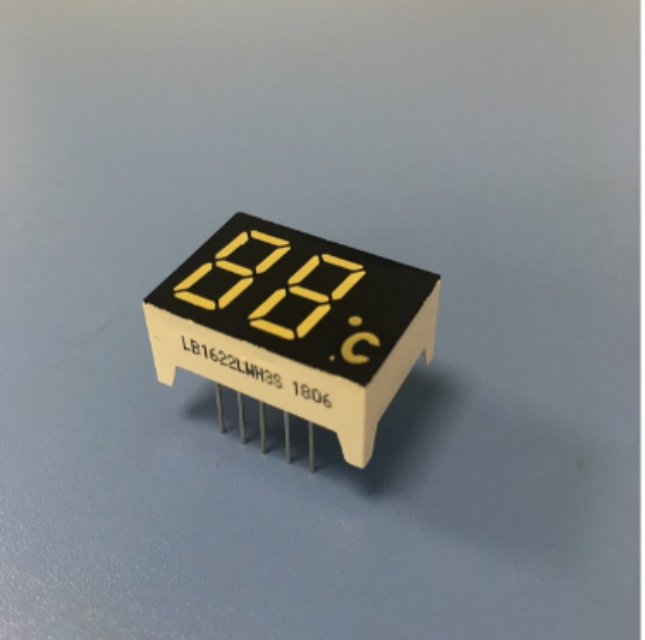 Affichage LED ultra blanc à deux chiffres de 0,47'' à 7 segments, cathode commune pour indicateur de température