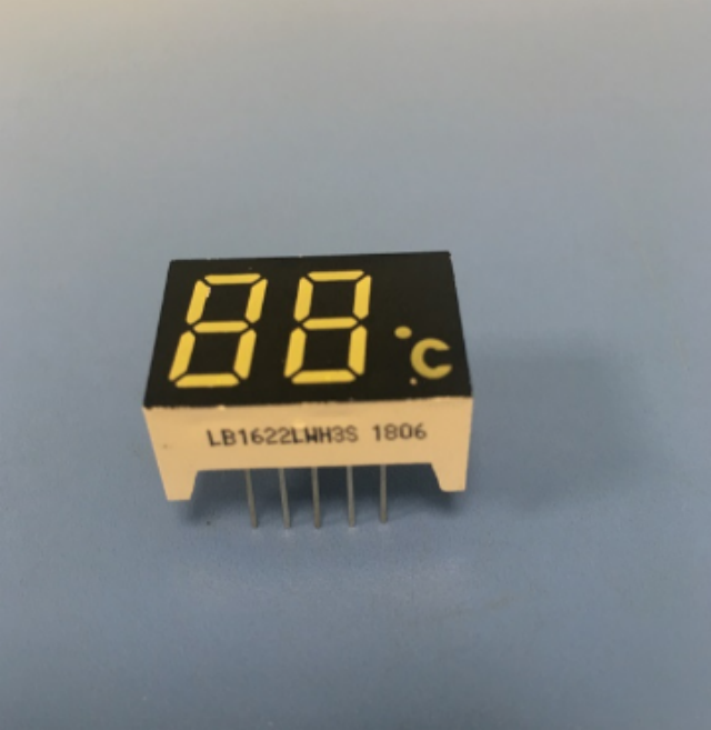 Affichage LED ultra blanc à deux chiffres de 0,47'' à 7 segments, cathode commune pour indicateur de température