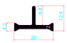 20mm PA66GF25 Hollow Chamber Thermal Break Polyamide Insulating Profiles