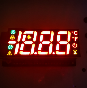 Affichage LED à trois chiffres et 7 segments, personnalisable, rouge/jaune/vert, pour le contrôle du réfrigérateur
