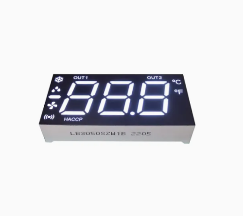 display LED ultra branco de 3 1/2 dígitos e 7 segmentos para painel de instrumentos