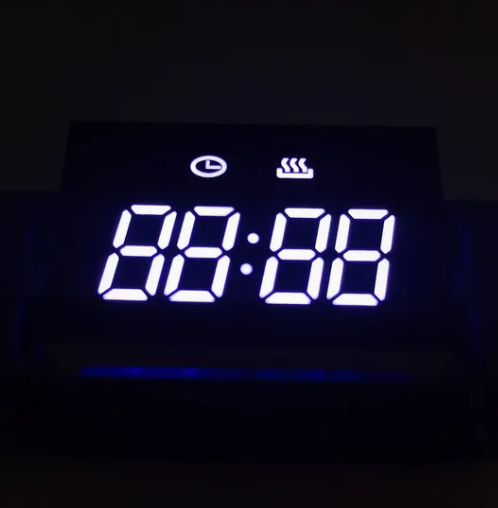 Pantalla de reloj LED de 7 segmentos, 4 dígitos, blanco ultrabrillante y económico para temporizador de mini horno