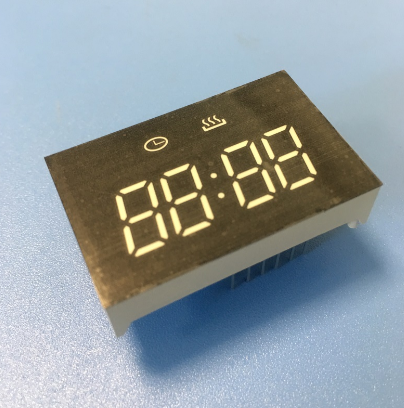 Pantalla de reloj LED de 7 segmentos, 4 dígitos, blanco ultrabrillante y económico para temporizador de mini horno