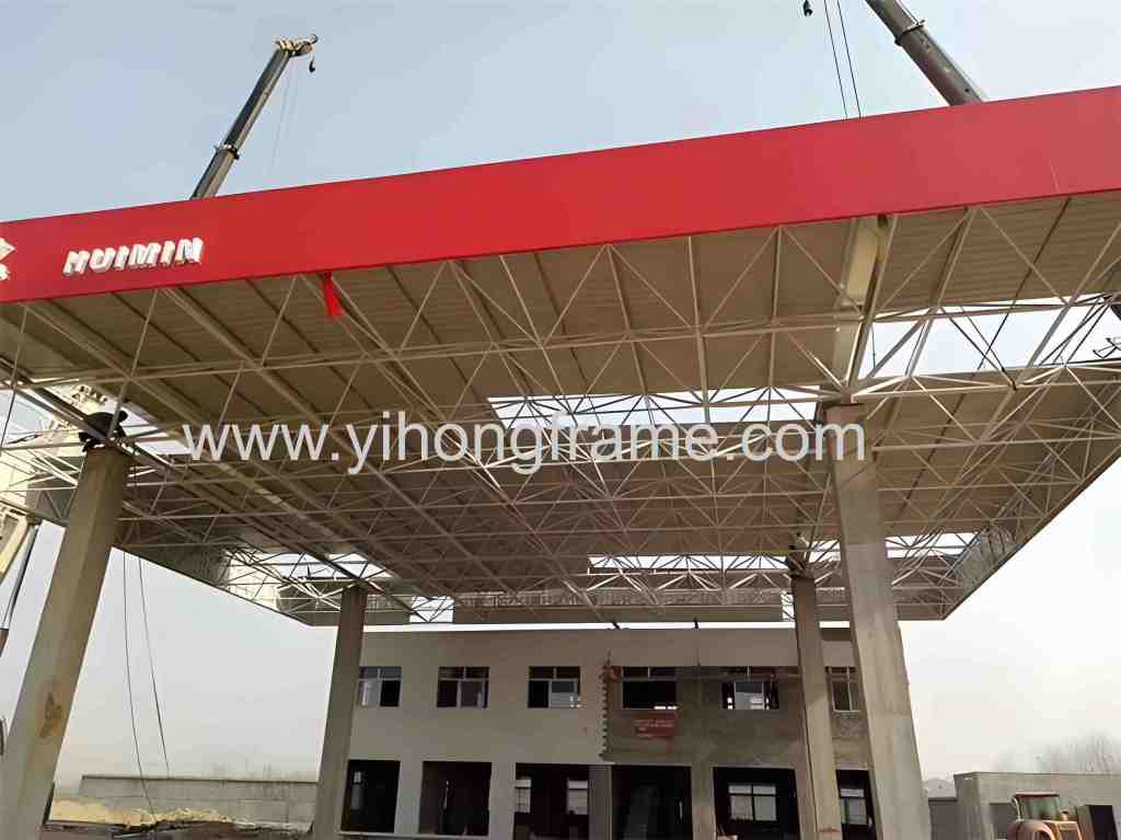 Gas station grid structure