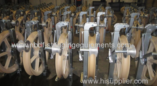 Bloques de tendido de helicópteros para cable OPGW