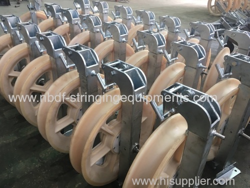 Bloques de tendido de helicópteros para cable OPGW