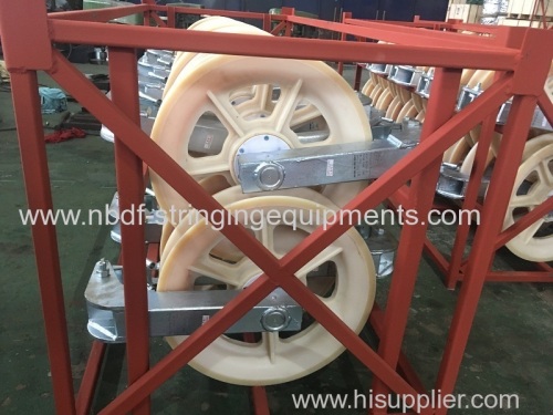 Bloques de tendido de helicópteros para cable OPGW