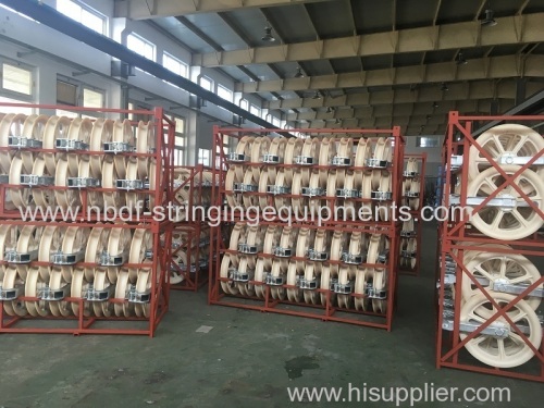Bloques de tendido de helicópteros para cable OPGW