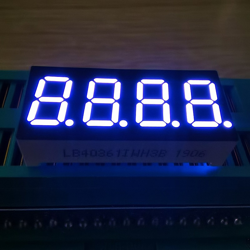 밝은 흰색 4자리 0.36인치 7세그먼트 LED 디스플레이 계기판용 공통 양극