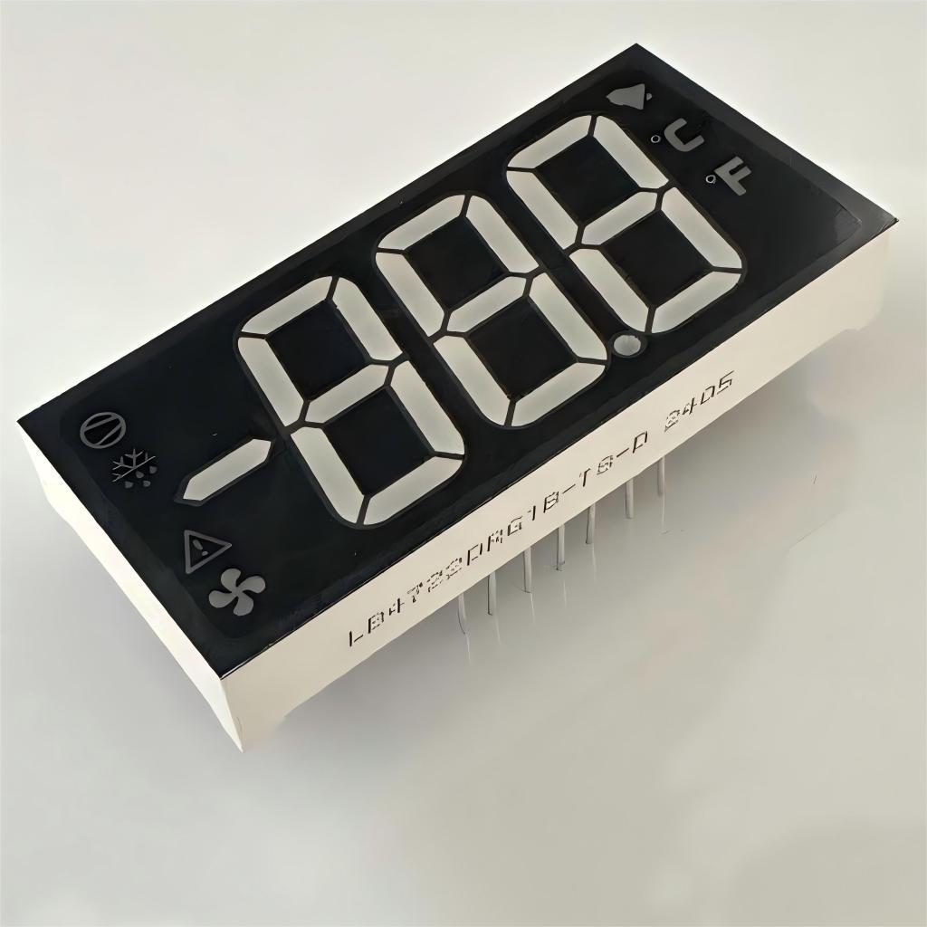 Display LED vermelho/verde puro de 7 segmentos, cátodo comum de 17 mm para sistemas de refrigeração digital