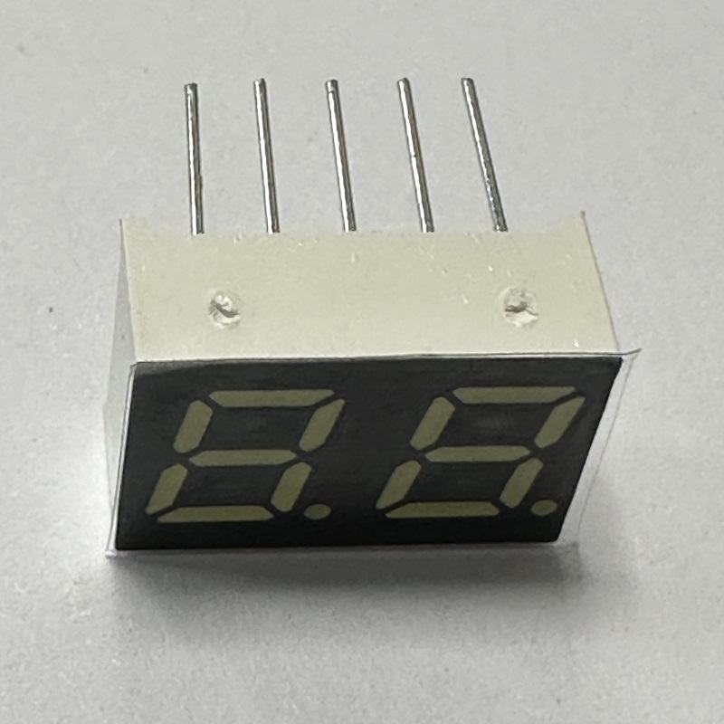 Display LED branco brilhante de 2 dígitos, 7 mm, 7 segmentos, cátodo comum para eletrodomésticos