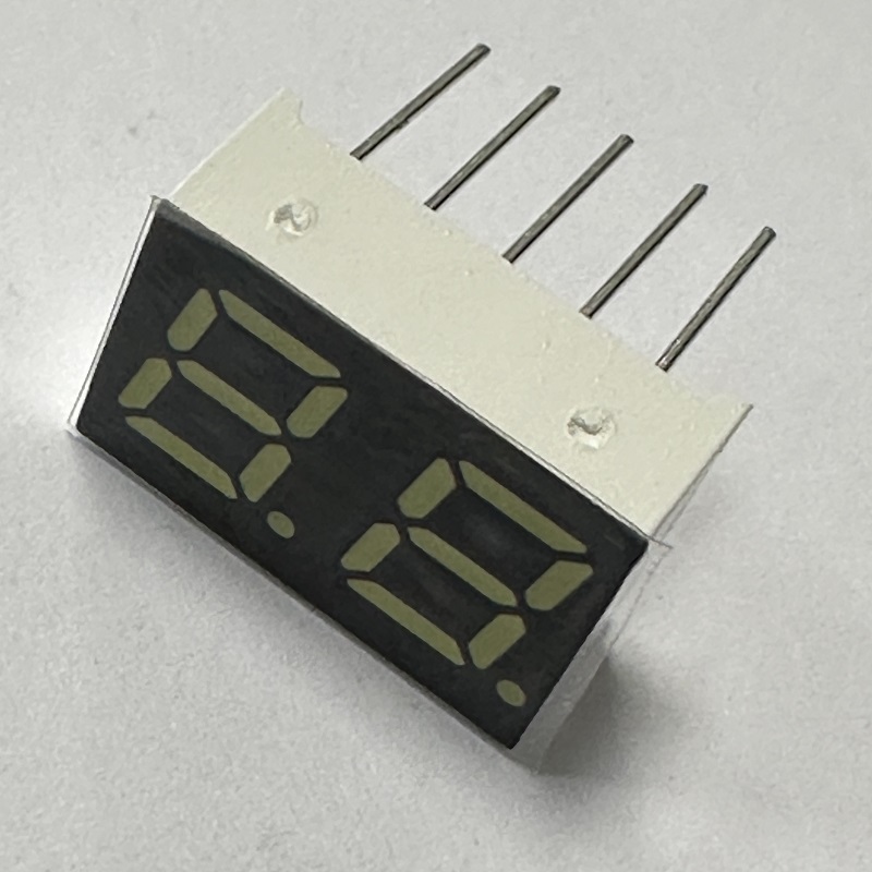 Display LED branco brilhante de 2 dígitos, 7 mm, 7 segmentos, cátodo comum para eletrodomésticos