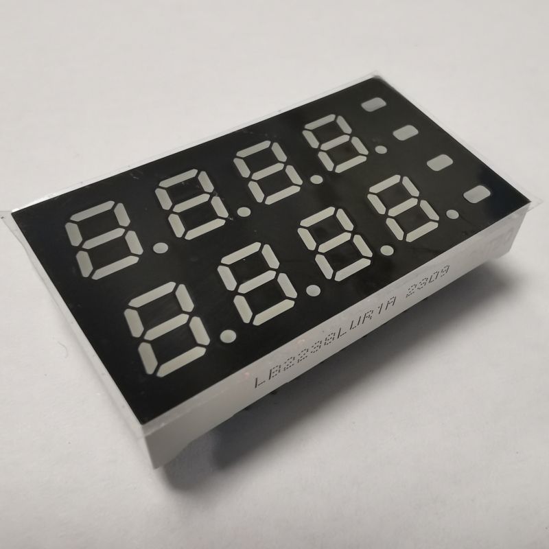 Display LED ultra vermelho de duas fileiras, 4 dígitos, 7 segmentos, cátodo comum para controlador de temperatura e umidade