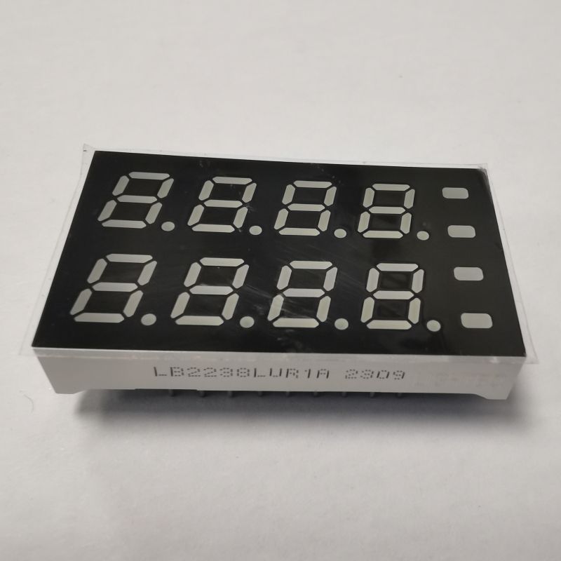 Display LED ultra vermelho de duas fileiras, 4 dígitos, 7 segmentos, cátodo comum para controlador de temperatura e umidade