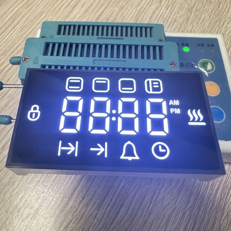 Display LED vermelho de 4 dígitos e 7 segmentos, cátodo comum, para controlador de temperatura e umidade