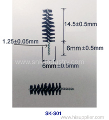 Iron and nylon MASCARA BRUSH