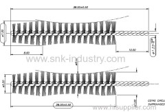 Iron and nylon MASCARA BRUSH