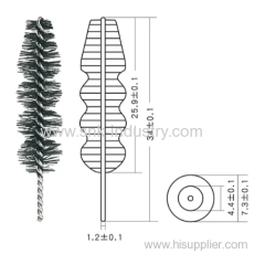 Iron and nylon MASCARA BRUSH