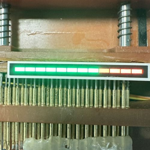 Thanh đèn LED 12 đoạn màu đỏ/xanh lá cây nguyên chất cho đèn báo bảng điều khiển