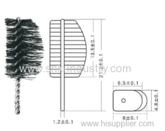 Iron and nylon MASCARA BRUSH