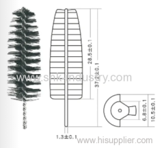 Iron and nylon MASCARA BRUSH