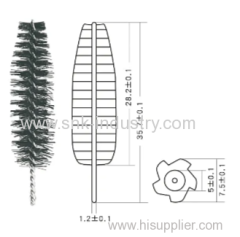 Iron and nylon MASCARA BRUSH
