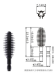 RUBBE MASCARA BRUSH .BLACK