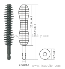 RUBBE MASCARA BRUSH .BLACK
