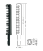 RUBBE MASCARA BRUSH .BLACK