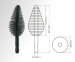 RUBBE MASCARA BRUSH .BLACK