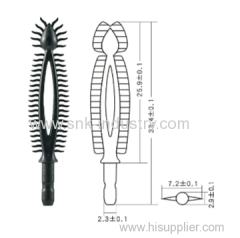 RUBBE MASCARA BRUSH .BLACK