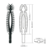 RUBBE MASCARA BRUSH .BLACK