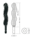 RUBBE MASCARA BRUSH .BLACK
