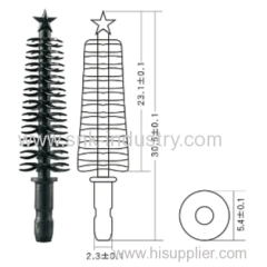 RUBBE MASCARA BRUSH .BLACK