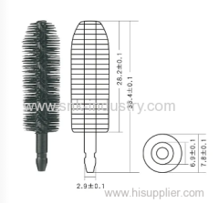 RUBBE MASCARA BRUSH .BLACK