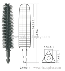 RUBBE MASCARA BRUSH .BLACK