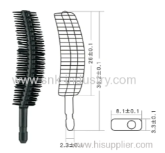 RUBBE MASCARA BRUSH .BLACK