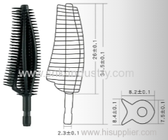 RUBBE MASCARA BRUSH .BLACK