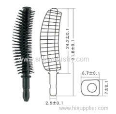RUBBE MASCARA BRUSH .BLACK