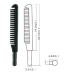 RUBBE MASCARA BRUSH .BLACK