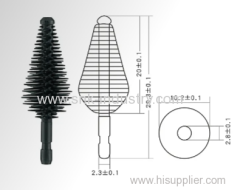 RUBBE MASCARA BRUSH .BLACK