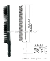 RUBBE MASCARA BRUSH .BLACK
